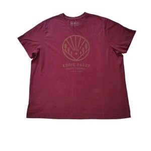 Eddie Bauer T-Shirt Mens XXL Red Hiking Camping Outdoors Retro Pacific Northwest